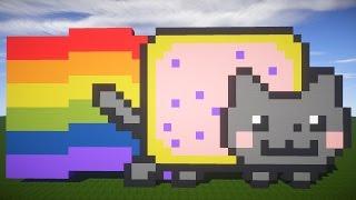 СТРОИМ СУПЕР НЯН КЭТ В МАЙНКРАФТ | Как построить Nyan Cat в Minecraft