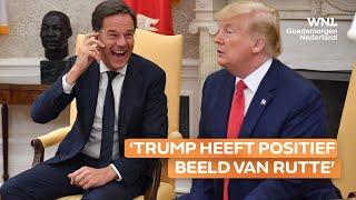 NAVO-chef Rutte bezoek Trump in Oval Office: 'Hij staat er goed op in Washington'