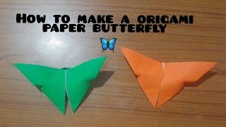 How to make a origami paper butterfly |CRAFT MENTOR