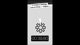  Super Fast Icon Design: Settings icon in less than 40 Seconds #figma #icon #design #shorts