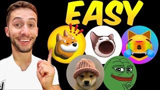 How To Buy Meme Coins EASY (Tutorial) - $PEPE, $BONK, $WIF, $MOG, $BOME, $POPCAT