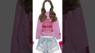 Your name your outfit #shorts #preppy #pinkpalmpuffhoodie #christmas