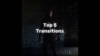 Top 5 Transitions | StudyEdit | - Downpour | #edit #skibiditoilet #theflash #rickandmorty #spiderman