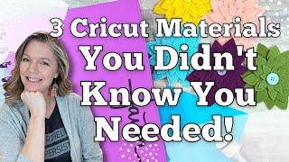 3 Cricut Materials You Didn't Know You Needed || Easy Cricut projects