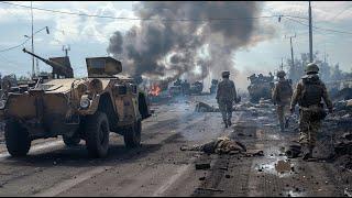 HUNDRED CORPSES IN TWO MINUTE! Mali Tuareg Rebels burned down a PMC Wagner convoy in an ambush!