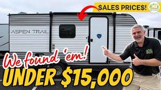 3 Best Travel Trailers Under $15,000 in 2025! | Coleman, Aspen Trail & Salem FSX RV Tour & Review