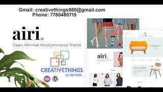 Airi - Clean, Minimal WooCommerce Theme