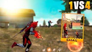 SÓ PODE LOTEAR CASA L NESSE DESAFIO SOLO VS SQUAD !! FREE FIRE MOBILE