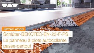 Schlüter-BEKOTEC-EN-23-F-PS: Panneau à plots pour des constructions de revêtement sans fissure