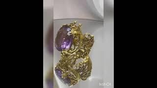 Buy Amethyst Stone | Natural Amethyst Gold Ring | Amethyst Gold Ring #amethyst #goldring