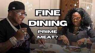 Fine Dining with Flossy Carter ...PRIME MEAT?