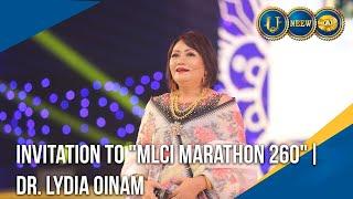 Invitation to "MLCI Marathon 260" by Dr Lydia Oinam