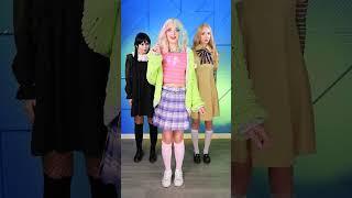 Wednesday Addams vs M3GAN vs Enid  #shorts #girls #trendy