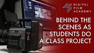 Digital Film Academy Students BTS of a Directing Class Lab