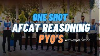 AFCAT2025; Reasoning PYQs with tricks #afcat #airforce