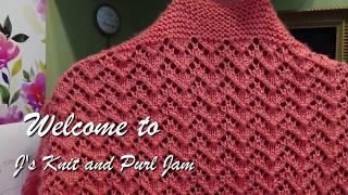 J's Knit - A Peachy Perfect Summer Shrug. EP. 142. #knitting #summershrug #diysummerfashion