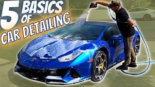 BASICS OF CAR DETAILING | 5 Car Wash Tips and Tricks for best results!