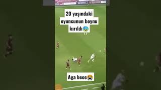 20 yaşındaki oyuncunun boynu kırıldı#shorts