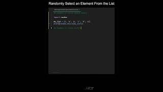 Randomly Select an Element From the List in Python | Python Examples | Python Coding Tutorial