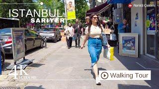 4K İstanbul Sarıyer City Virtual Walking Tour | Mayıs 2024