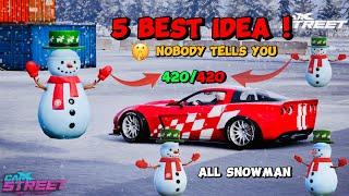 How Collect Snowmen Very fast in Carx street | All snowman location