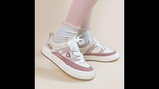 Kawaii Pink Canvas Shoes #canvasshoes #kawaii #kawaiikpop #kawaiishop #kawaiifashion