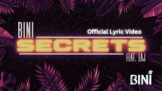 BINI | 'Secrets' (feat. eaJ) Official Lyric Video