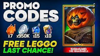 LAST LEGENDARY CHANCE  Latest Raid Promo Code  Valid Raid Shadow Legends promo codes