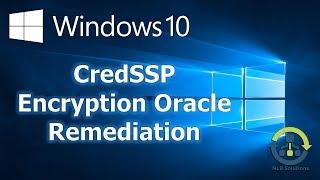 Workaround for Remote Desktop CredSSP authentication error