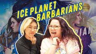 We read Ice Planet Barbarians and Barbarian Alien, and yes, they are big and blue.