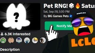 Pet RNG *NEW Pet Sim 99 GAME* SATURDAY!? EVERYTHING we KNOW so far...