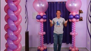 balloon decoration ideas  BALLOON BRAID  Balloon Columns & Balloon Decoration - Balloon Twisting