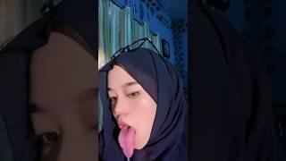 deraanjela julur lidah #tiktok #tiktokvideo #jilbab