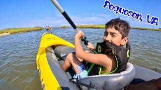 Kayaking in Bennett Creek, Poquoson, Virginia - Asher Ray Adventures