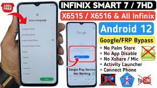 Infinix Smart 7 / 7 HD / 7 Plus FRP Bypass Android 12 | App Disable Not Working | #infinixsmart7frp