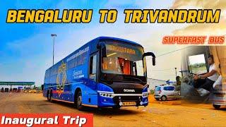 Bengaluru to Trivandrum | Inaugural bus Journey by Savistara Roadlines Scania Semi Sleeper Bus