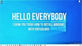 How to Install Windows 10 Pro on Virtual Box