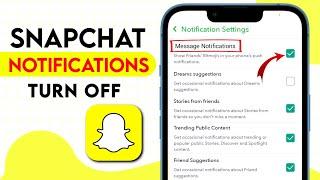 How to turn off Snapchat notification on Android or iPhone | SMYT English