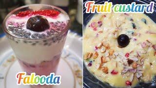 Iftar special falooda and fruit custard #iftardrinks #ramadan#falooda #custard #fruitcustard #iftar