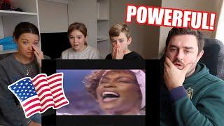 New Zealand Family Reacts to Star Spangled Banner by Whitney Houston! (EMOTIONAL)