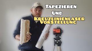 Wohnzimmer renovieren #5/verputzen geht schief/Vlies Tapete tapezieren