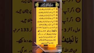 Solution of all problems | Benefits of reciting Ya Latifo #ubqari #shorts #trending #youtubeshorts