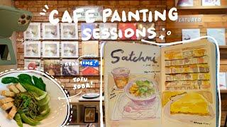 cafe painting session + my filming essentials