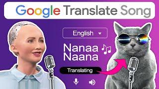 CAT and GOOGLE singing | Nana Naana | Aju A'kay