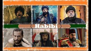 Ahmed sencar+Suleiman shah+Ertugrul+Osman+Sultan+Mehmad khan+Sultan Abdul Hamid.Habibi music slowed.