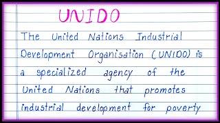 Essay on UNIDO in English| About UNIDO|