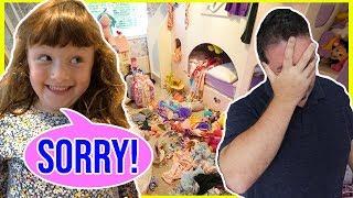 Bedroom Trashed! Ava Isla and Olivia Bedroom Makeover Challenge!