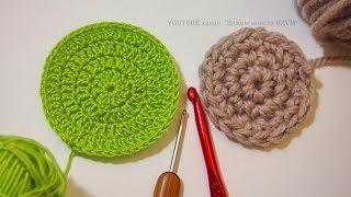 Circle crochet tutorial* Как связать круг. Уроки вязания для начинающих.  Урок 167