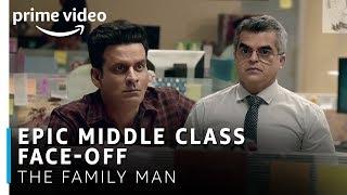 Manoj Bajpayee Vs. Atul Khatri | Epic Middle class Face-off | The Family Man | Amazon Prime Video