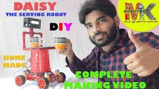 HOME MADE SERVING ROBOT (DAISY) ||  COMPLETE ASSEMBLING VIDEO